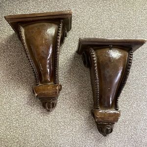 Shelf Acanthus leaf Wall Corbel Home Decor Pair